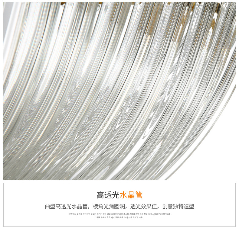 水晶玻璃吊灯 餐厅客厅简约工业风灯饰 耐用展厅厨房酒店客房灯饰示例图18