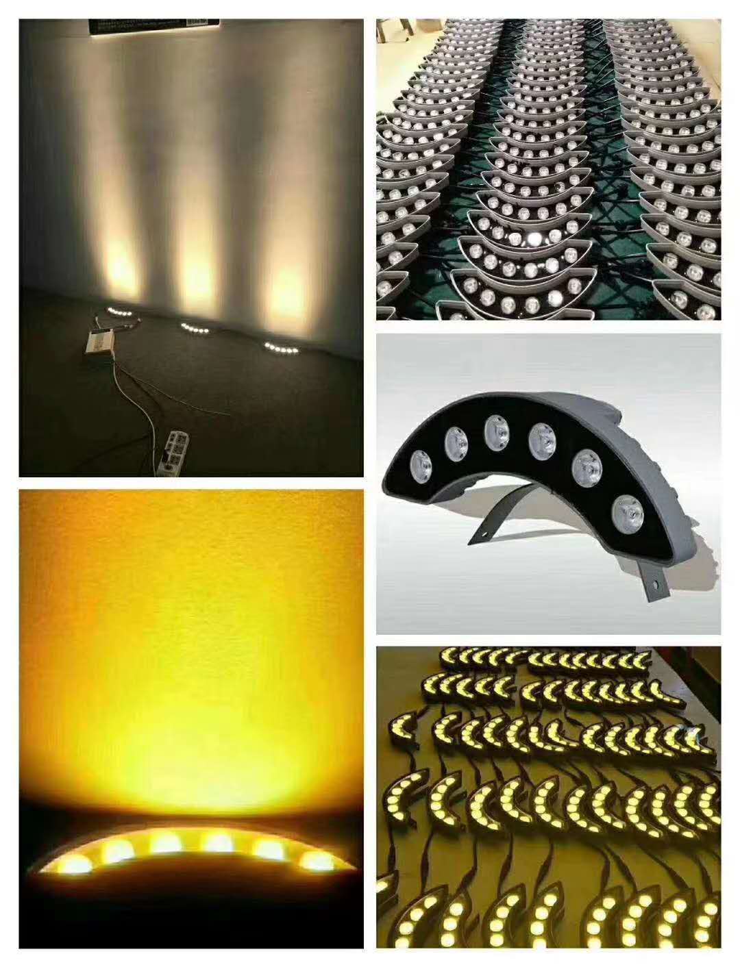 3瓦/5瓦/6瓦楞灯LED瓦楞灯 月牙灯led凉亭射灯led瓦片灯示例图6