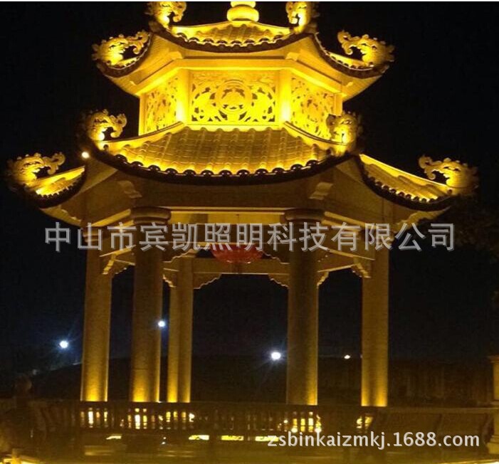 3瓦/5瓦/6瓦楞灯LED瓦楞灯 月牙灯led凉亭射灯led瓦片灯示例图4