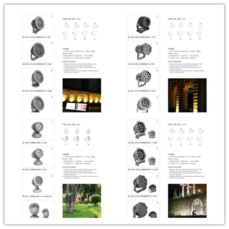 3瓦/5瓦/6瓦楞灯LED瓦楞灯 月牙灯led凉亭射灯led瓦片灯示例图18