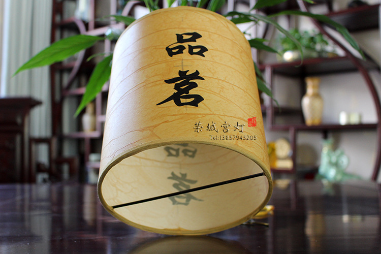 方形灯笼复古仿古仿羊皮灯笼书房茶楼过道阳台小吊灯可印字超简洁示例图7