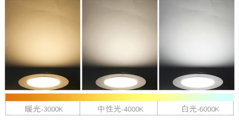 led筒灯5W/3寸酒店客厅7.5开孔工程射灯LED天花灯套件 铝材筒灯示例图10