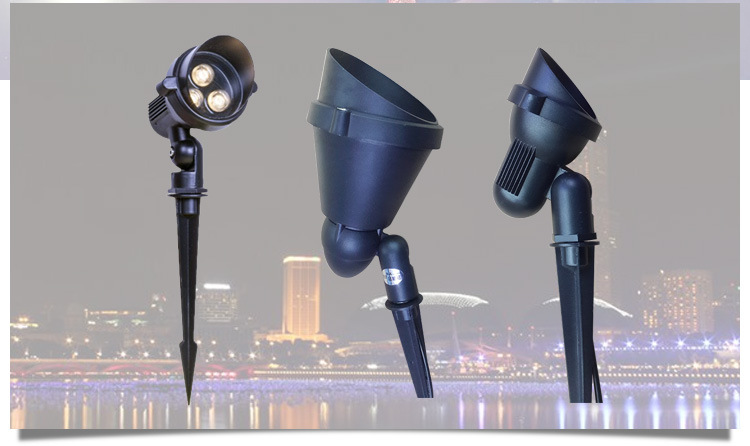 3瓦户外亮化LED插地灯草坪LED插泥灯公园亮化LED插地照树射灯示例图15