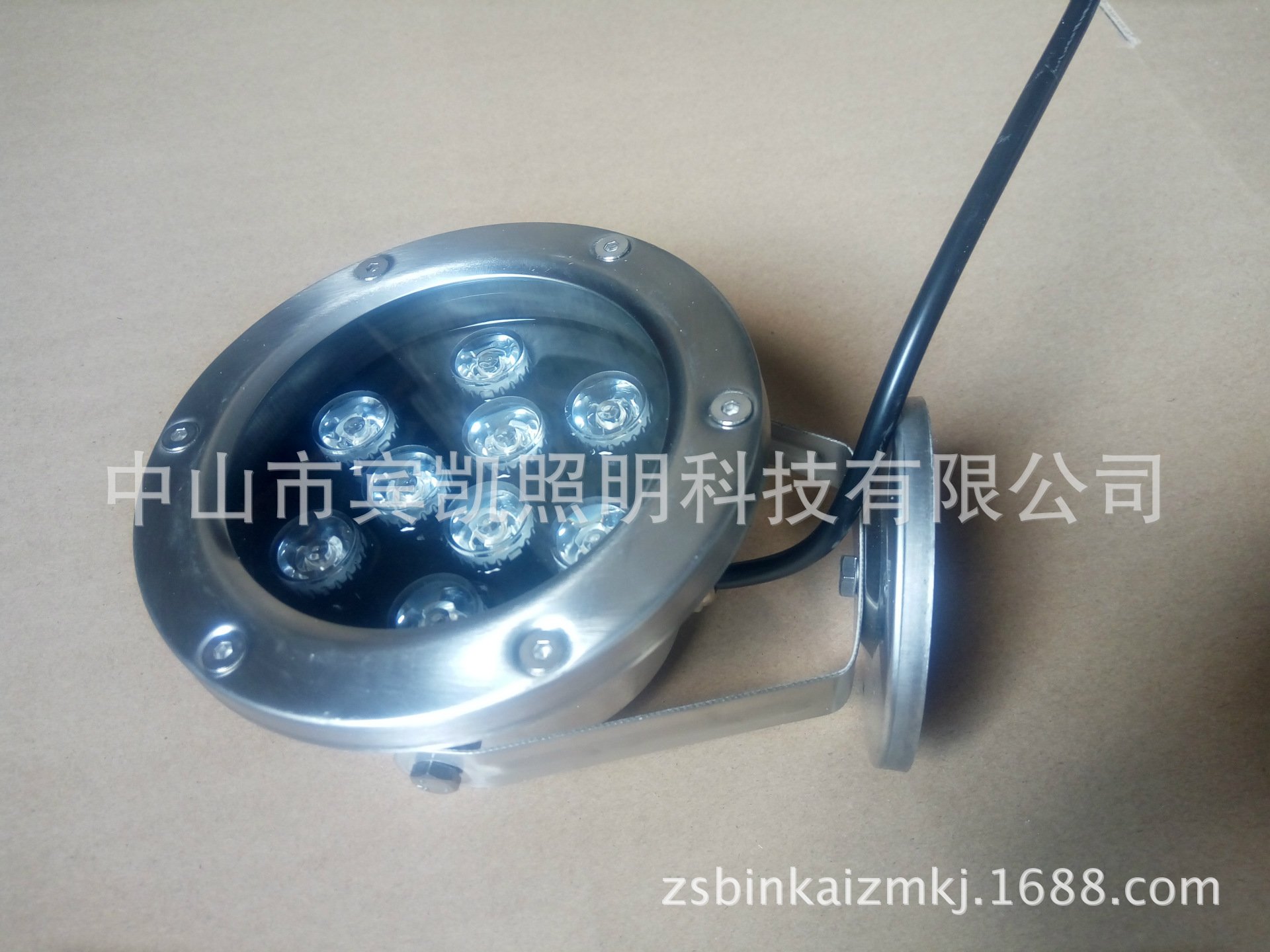 led不锈钢水底灯 LED水底灯 喷泉水底灯 七彩水底灯LED水底射灯示例图88