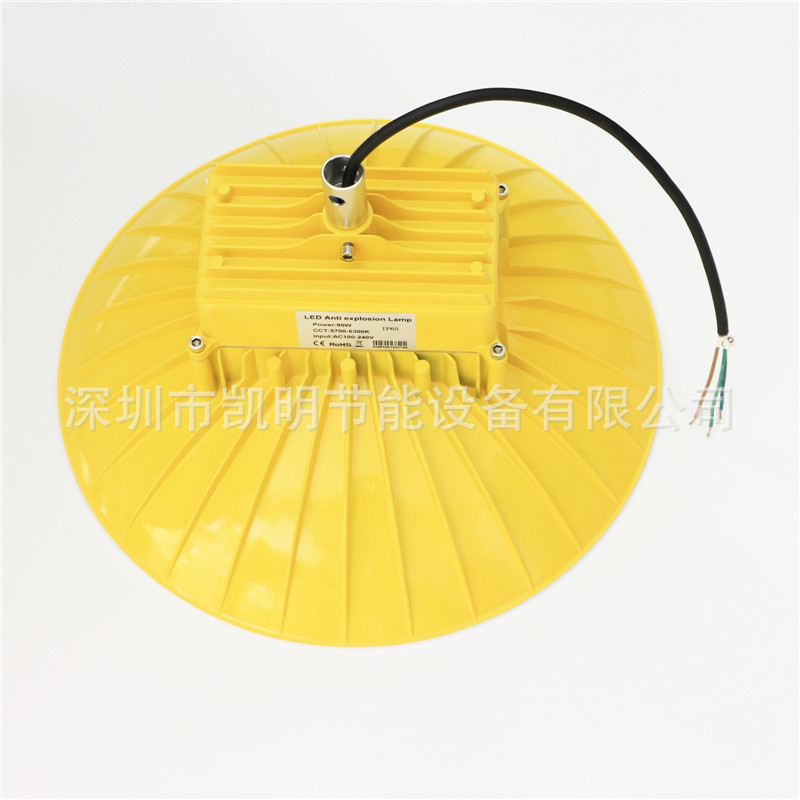 防爆LED厂房100W工业厂房吊灯足功率防尘水大功率LED100W厂房灯示例图5