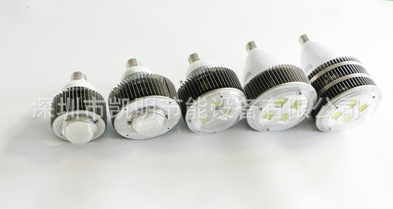 凯明牌E40口LED灯泡100瓦120瓦150瓦180瓦足功率防水LED球泡灯示例图9