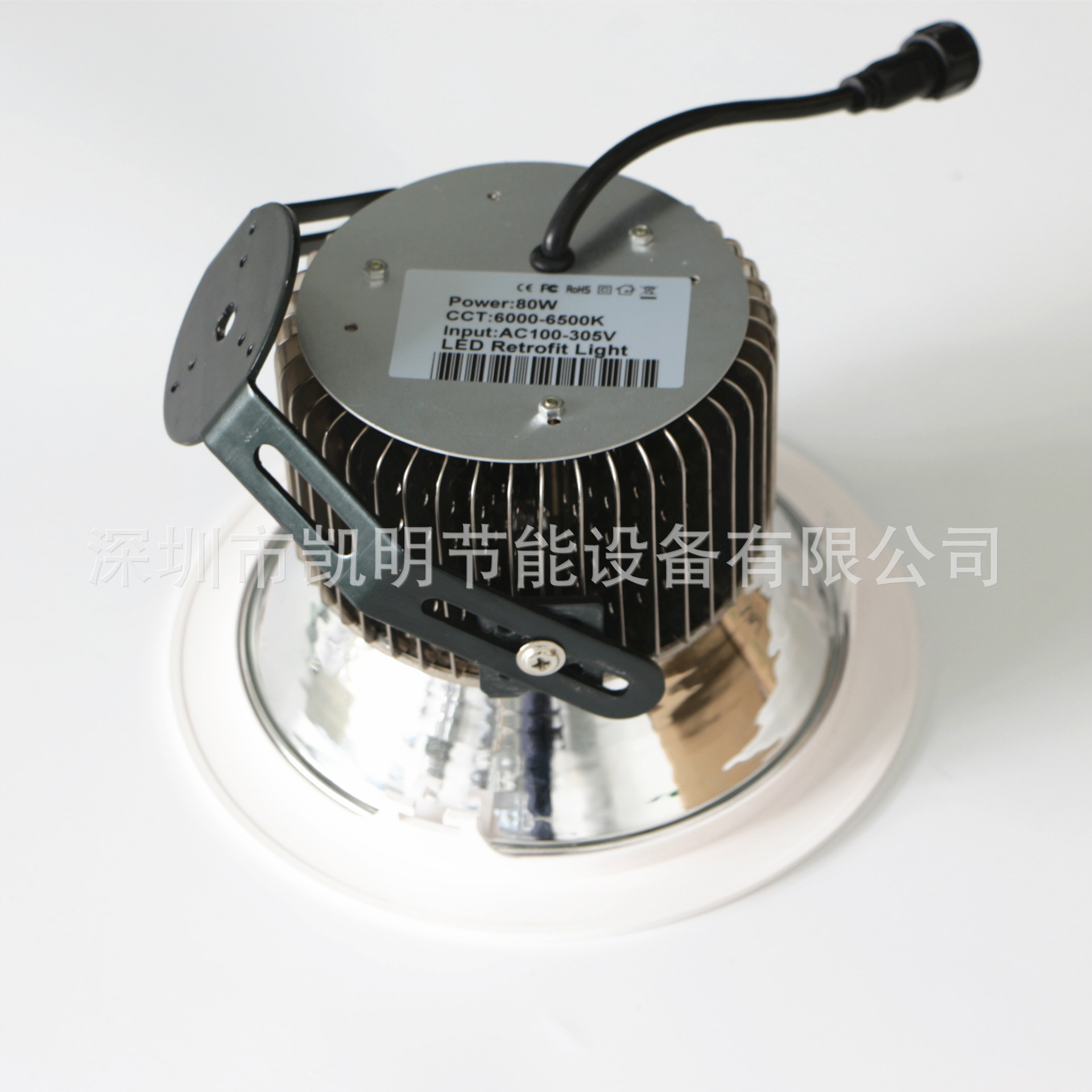 led射灯 白色墙壁装斜射40w 50w 60w 80w 100w 120w 150w射灯示例图4