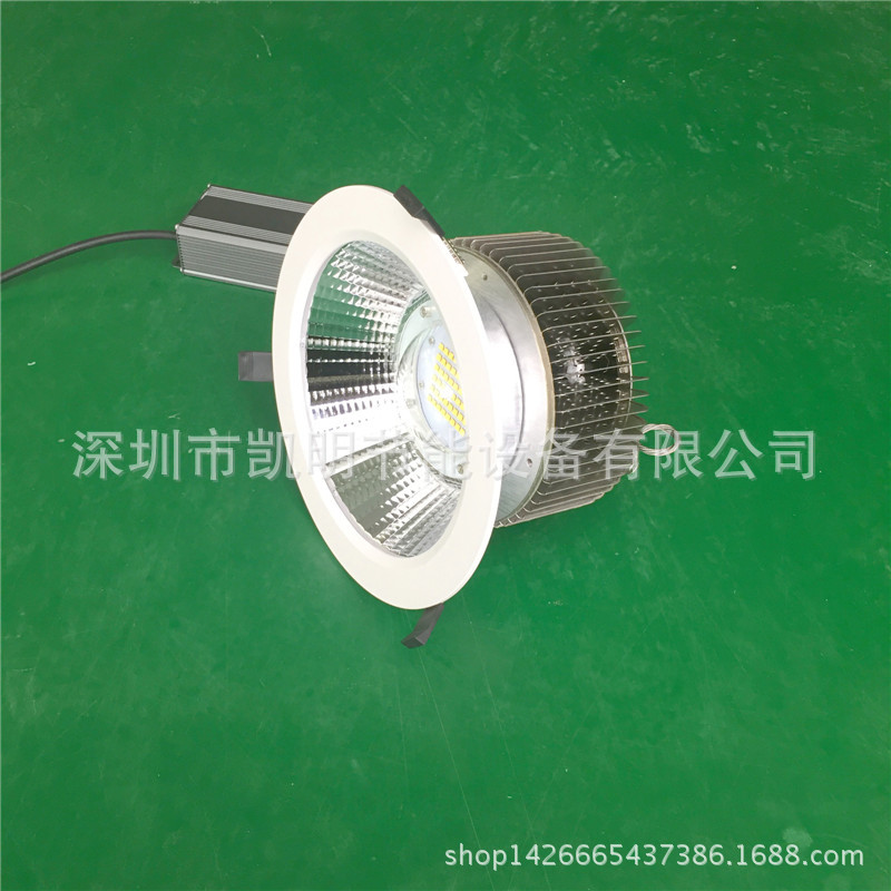 开孔170mm 180mm筒灯 120W LED 筒灯 乳白 5000K天花射灯示例图2