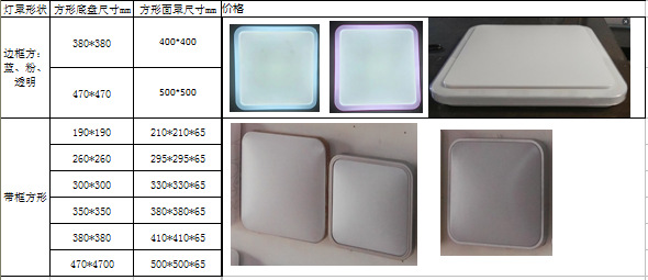 LED吸顶灯配件 外壳厂家直销批发示例图15
