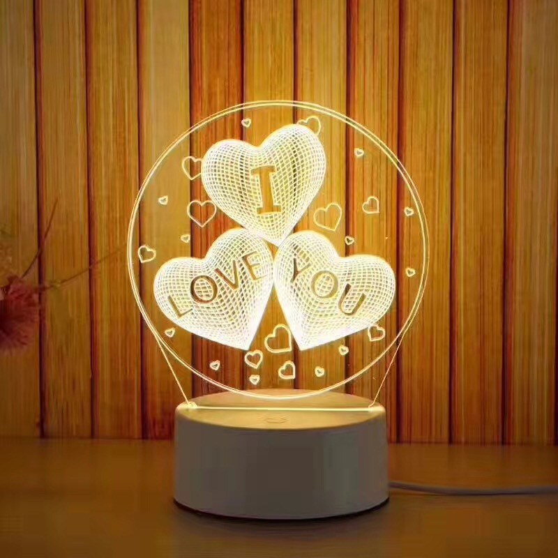 3D台灯led小夜灯 创意礼品大展宏图支持图案定制厂家直销专业出口示例图12