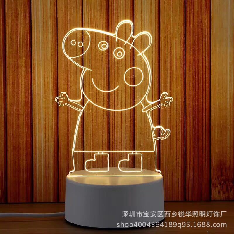 3D台灯led小夜灯 创意礼品大展宏图支持图案定制厂家直销专业出口示例图14
