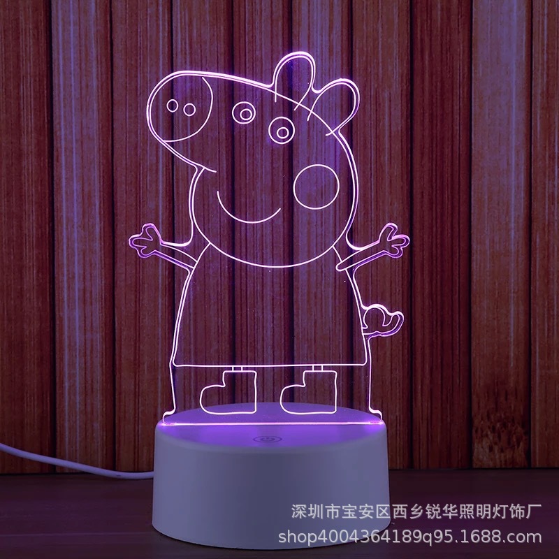 创意个性3D台灯 七彩渐变USB接口支持定制图案专业出口厂家直销示例图15