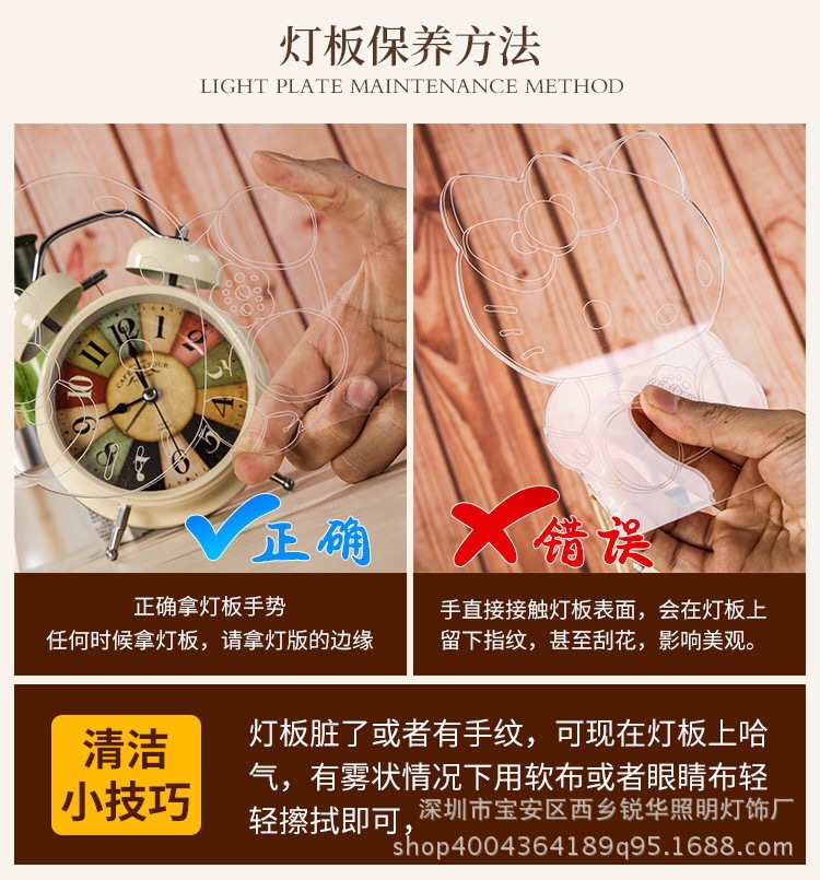 创意个性3D台灯 七彩渐变USB接口支持定制图案专业出口厂家直销示例图23