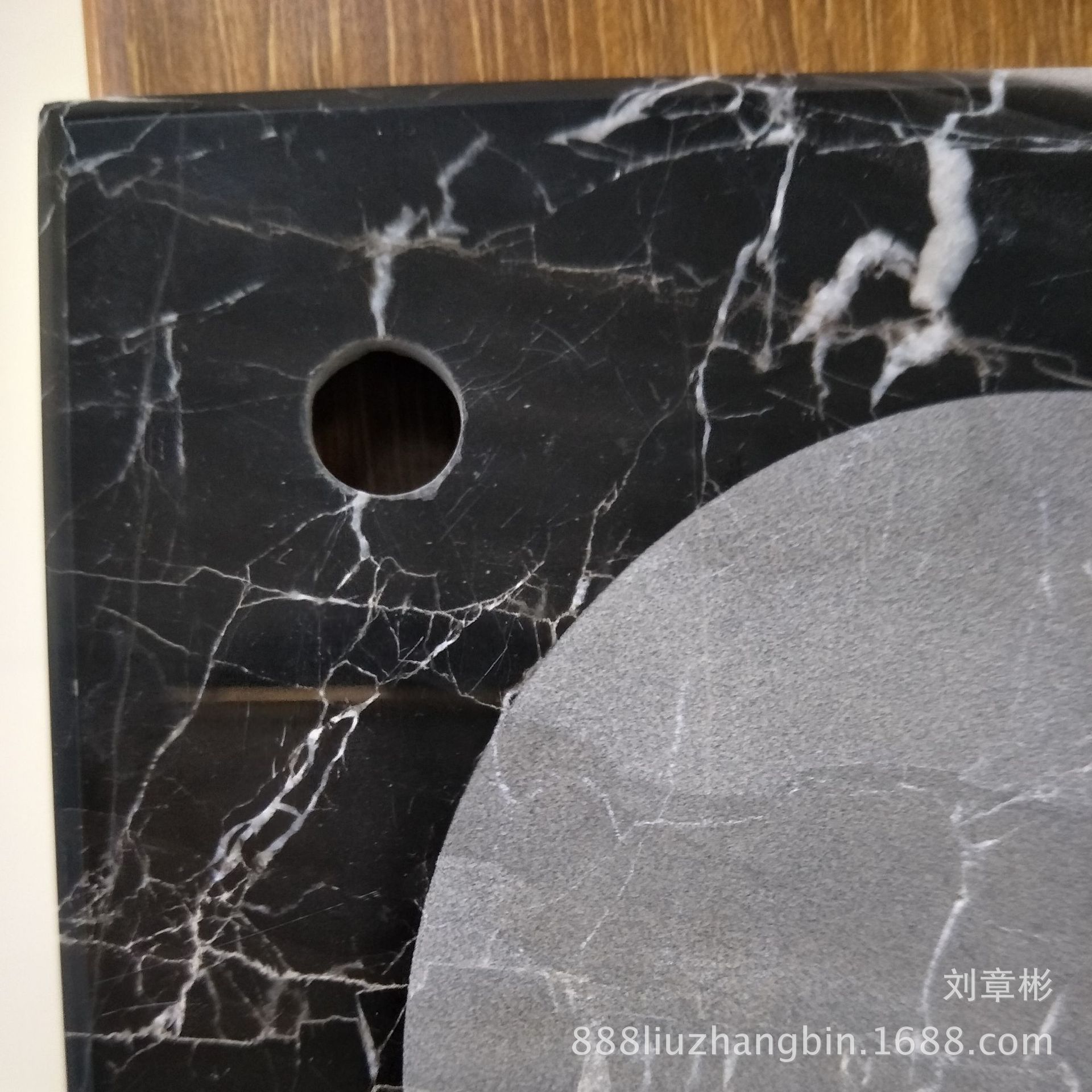 厂家直销 大理石喷砂 灯饰底座 台灯底座 150*150mm 出口品质示例图10