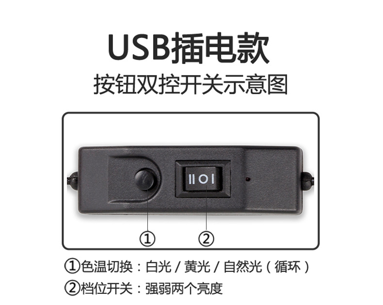 fonkin新款3w调光调色温led金属夹子台灯卧室床头夹式阅读护眼台示例图8