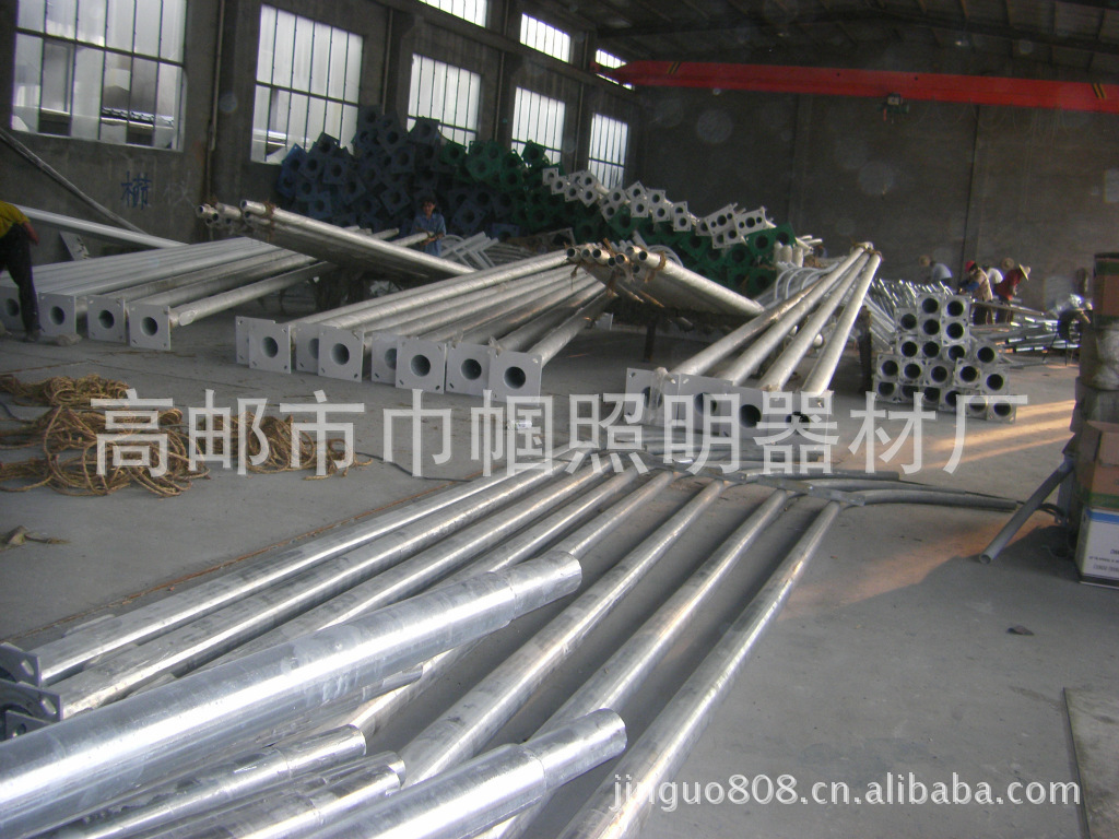 220V巾帼12米高邮路灯价格路灯双臂路灯示例图7
