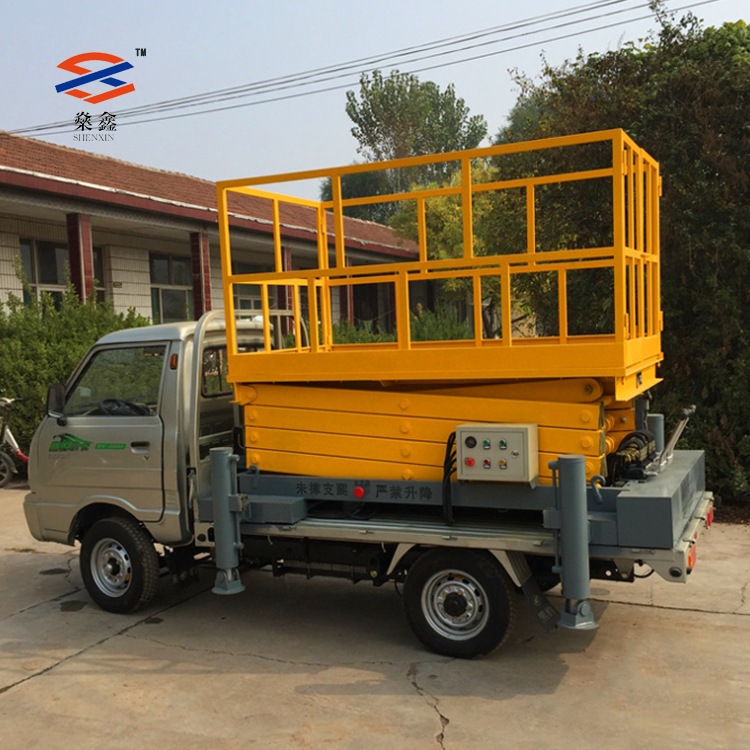 厂家定制 车载剪叉式升降机移动高空作业平台路灯维修登高车示例图10