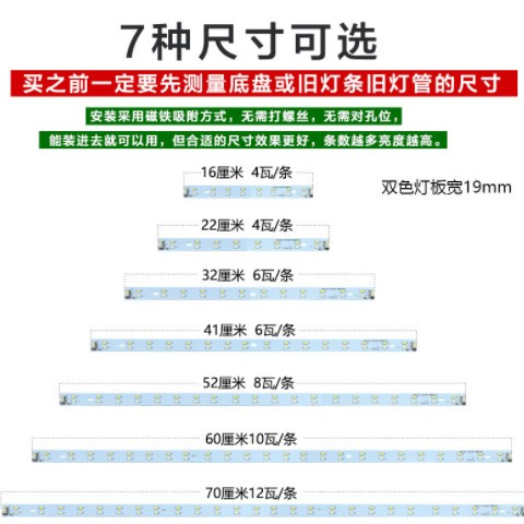 批发led灯条长条节能灯家用超亮灯珠吸顶灯灯芯替换光源灯板贴片图3