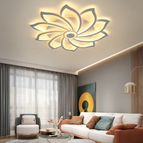 2023新款后现代简约led吸顶灯 花形亚克力创意卧室客厅灯吸顶灯图3