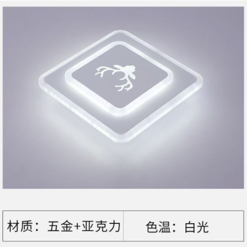 菱形过道灯走廊灯LED玄关灯阳台灯门厅入户创意吸顶灯具吊顶灯图1