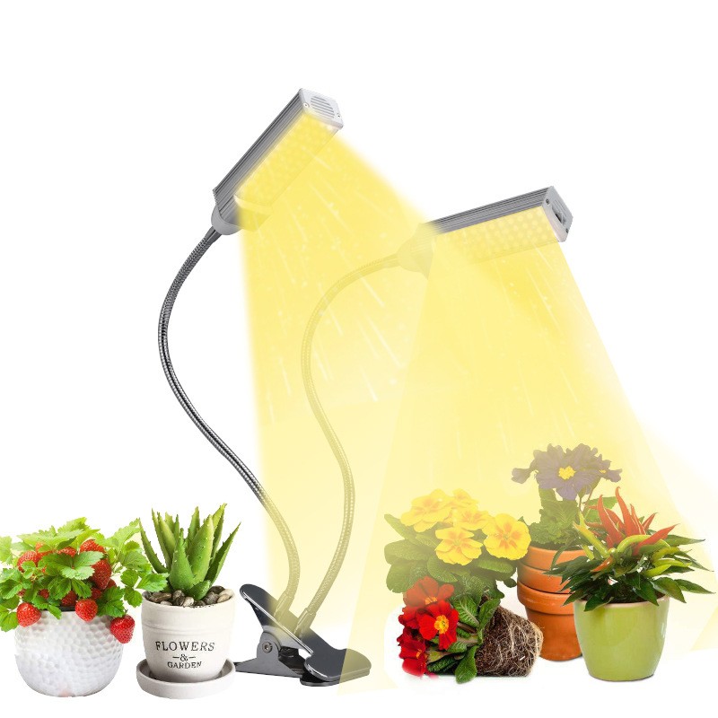 LED植物一体多头可调角度植物光照灯太阳光谱光合作用黄光补光灯图3