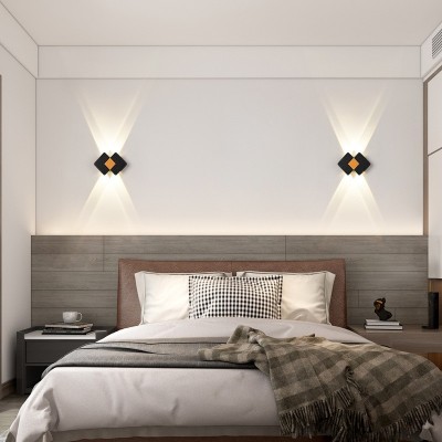 LED户外防水双头壁灯 现代简约造型走廊过道墙壁灯室内壁床头灯