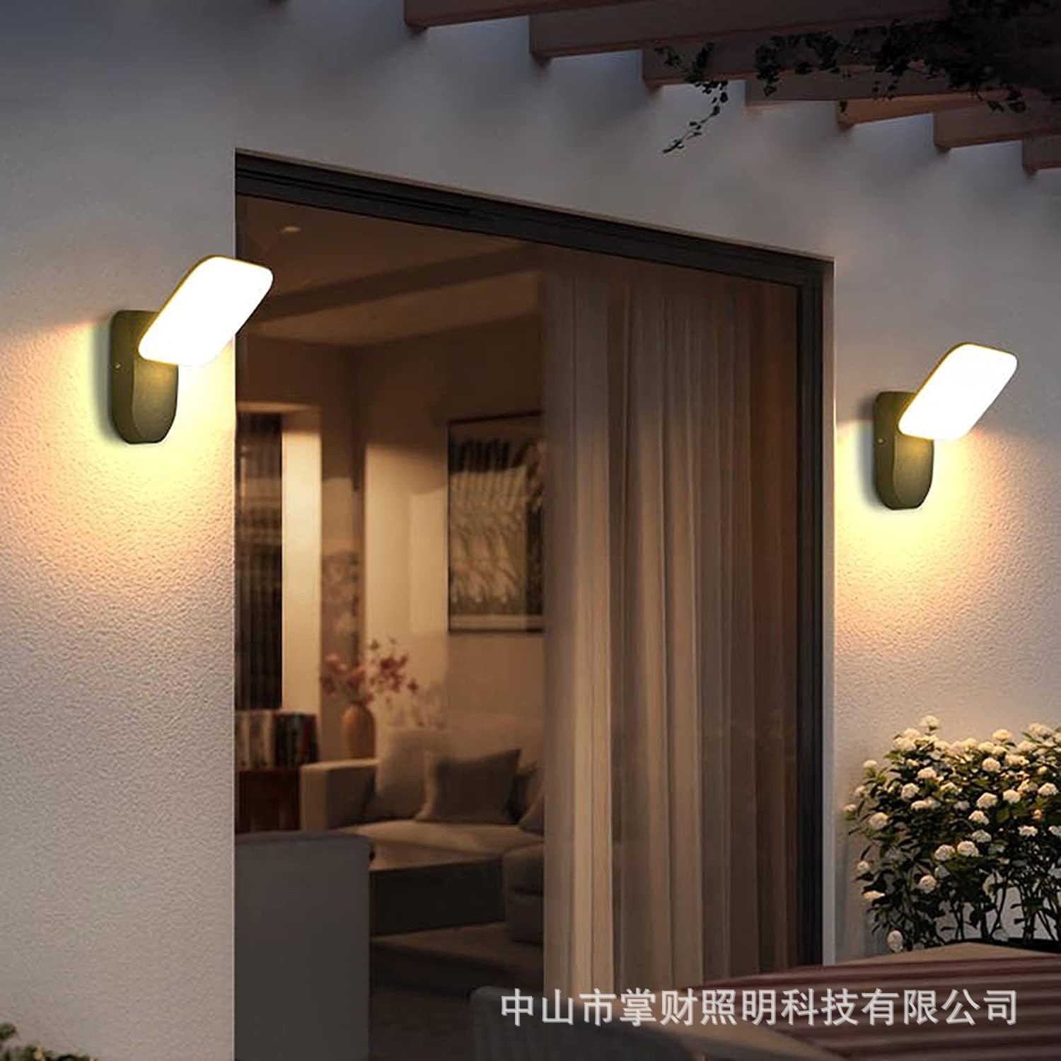 led户外防水壁灯现代简约美式别墅庭院家用花园阳台布置楼顶装饰图3