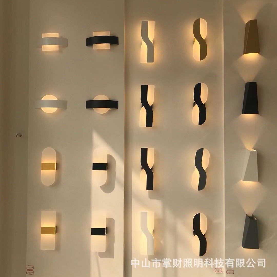 极简创意调光壁灯后现代客厅背景墙过道走廊灯具北欧创意床头卧室图3