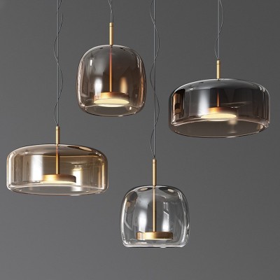北欧现代简约艺术玻璃吊灯吧台床头设计师餐厅样板房软装组合灯具
