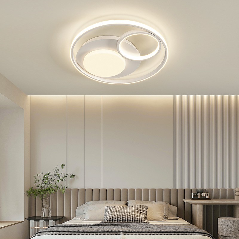 简约卧室灯led吸顶灯现代时尚北欧圆形客厅灯书房灯温馨灯具ins图3