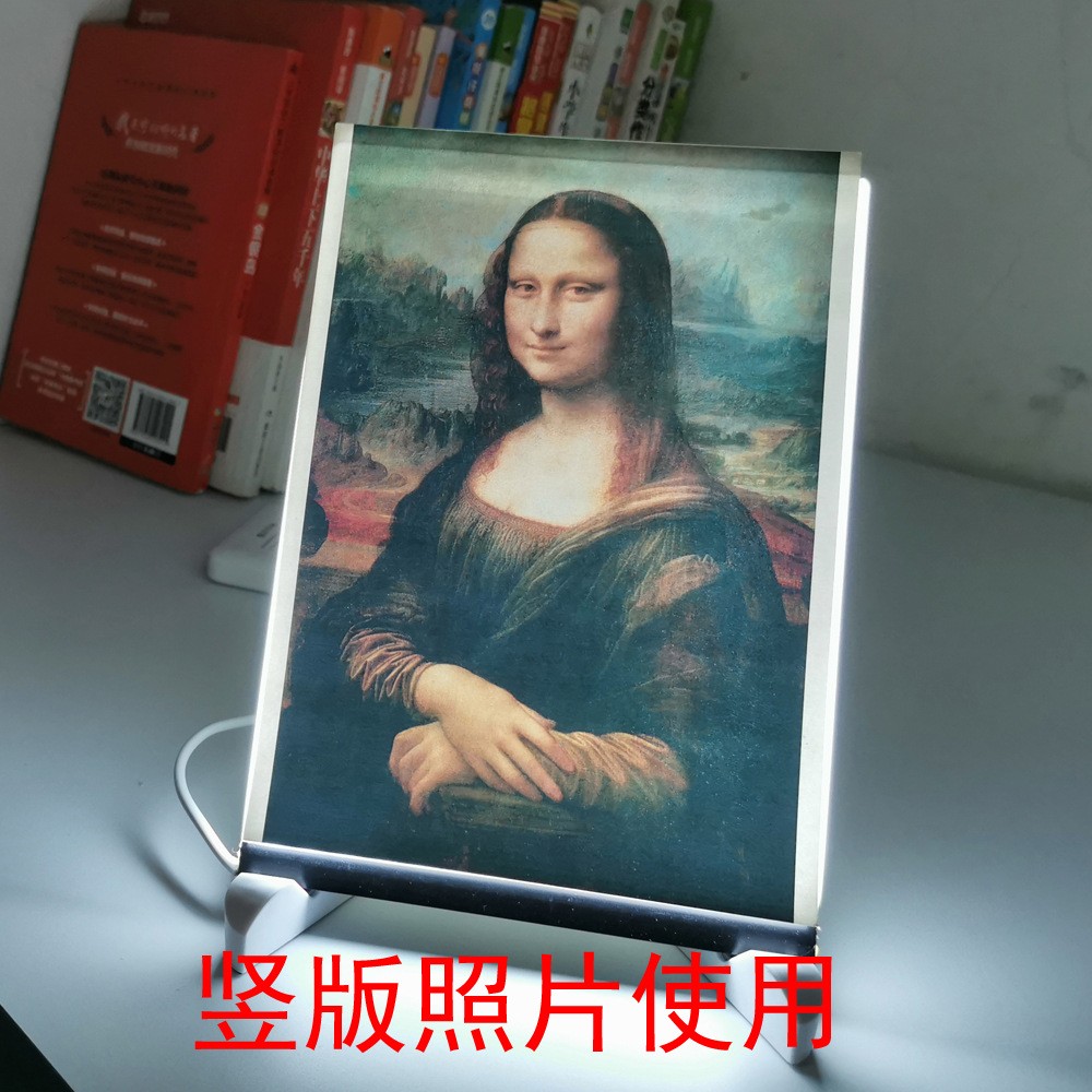创意LED照片装饰灯发光相框婚纱写真像片氛围小夜灯节庆喜庆用品图2