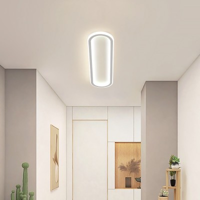 现代简约LED长条卧室衣帽间吸顶灯入户玄关灯超薄走廊过道阳台灯
