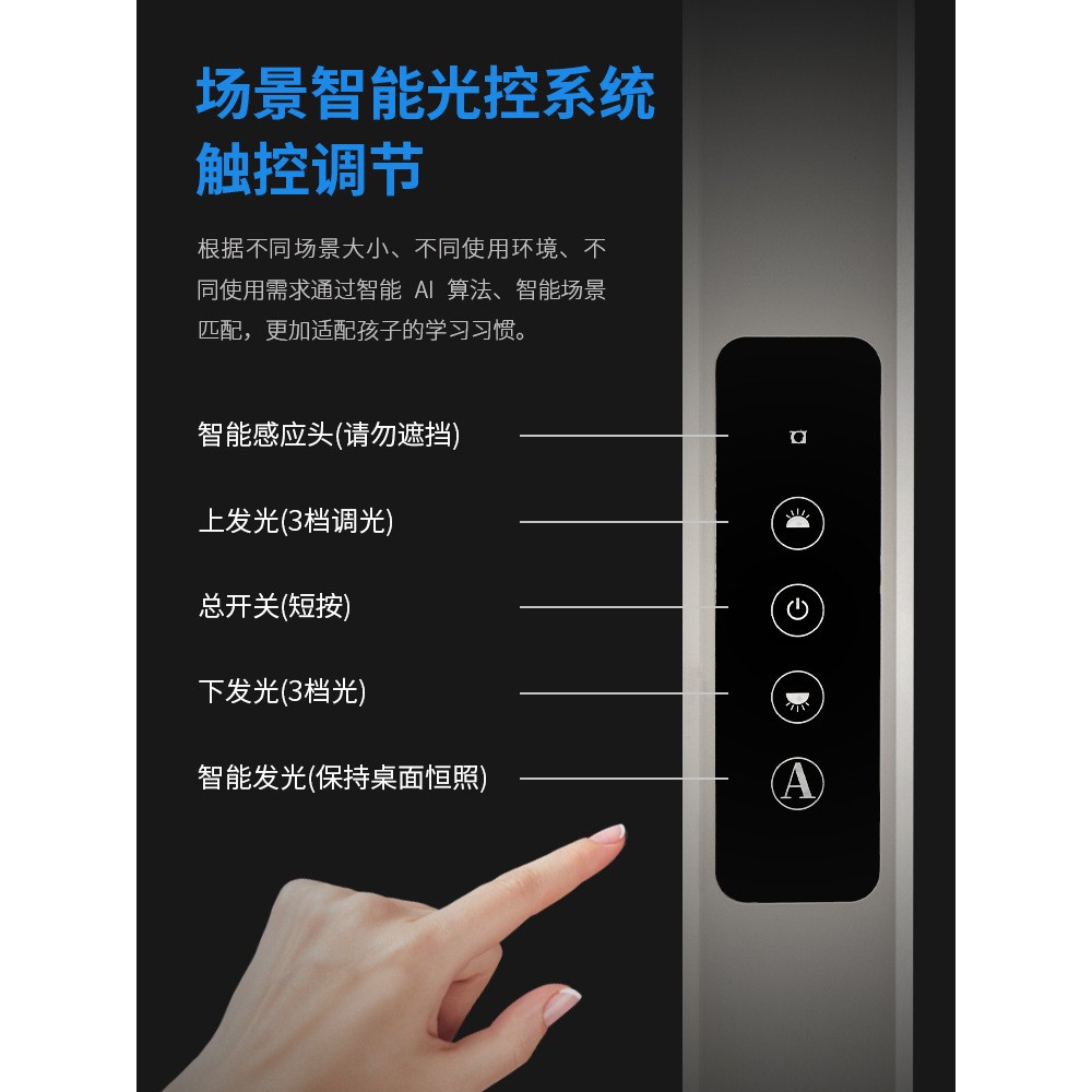 落地灯台灯学习专用全光谱护眼灯大路灯阅读工作国aaa级无影灯图2